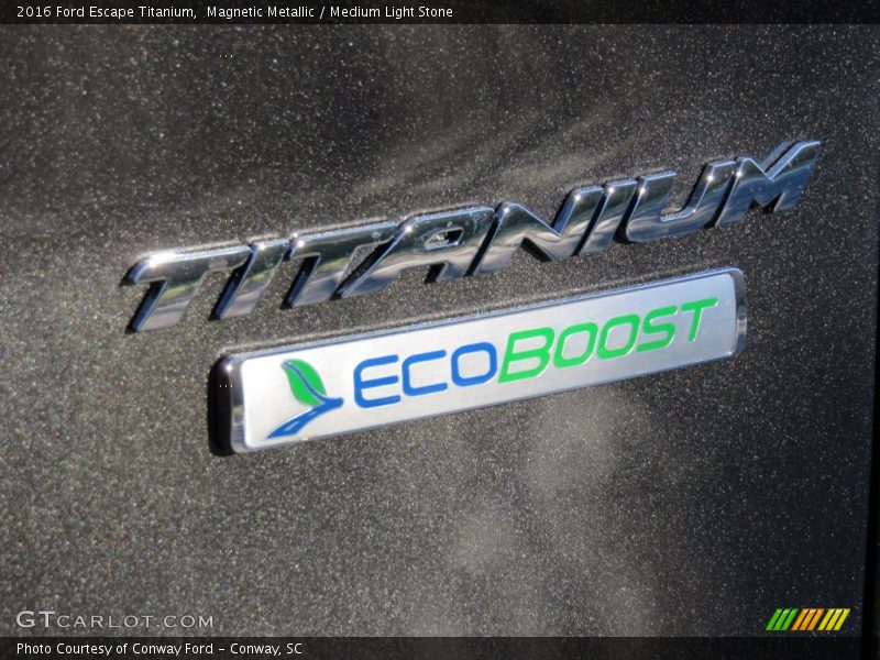 Magnetic Metallic / Medium Light Stone 2016 Ford Escape Titanium