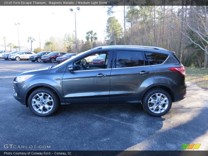 Magnetic Metallic / Medium Light Stone 2016 Ford Escape Titanium