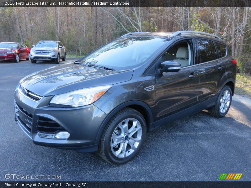 Magnetic Metallic / Medium Light Stone 2016 Ford Escape Titanium