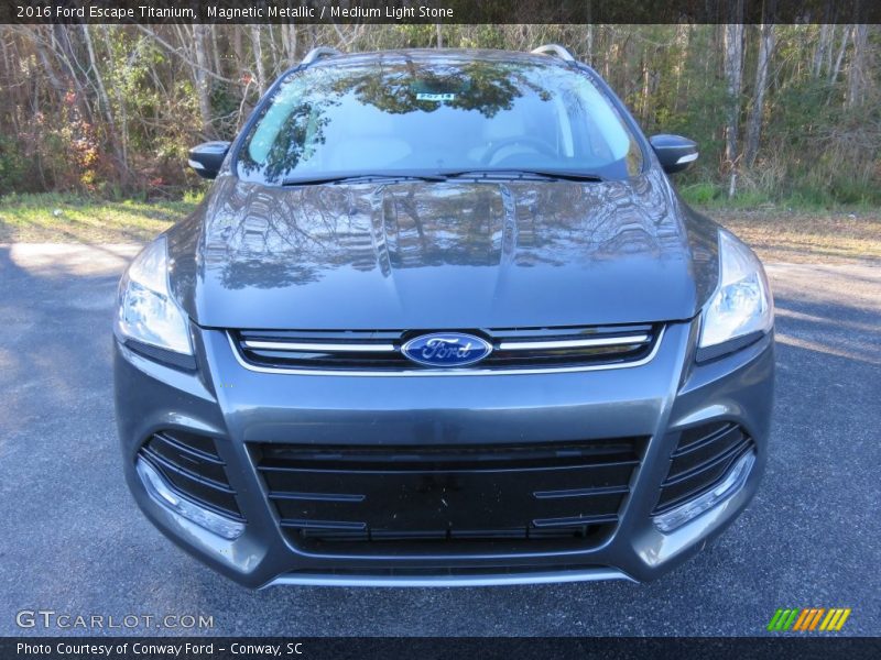 Magnetic Metallic / Medium Light Stone 2016 Ford Escape Titanium