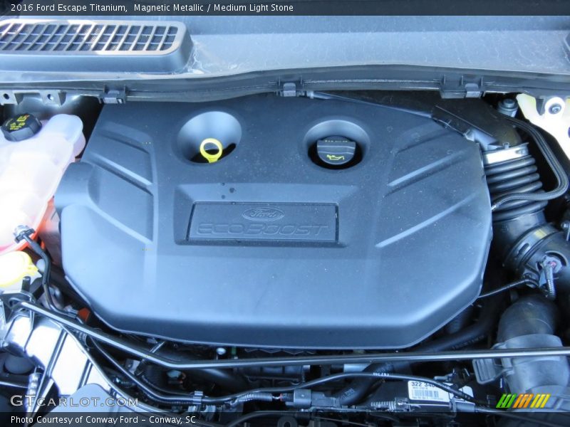 Magnetic Metallic / Medium Light Stone 2016 Ford Escape Titanium