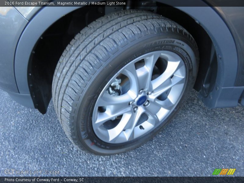 Magnetic Metallic / Medium Light Stone 2016 Ford Escape Titanium