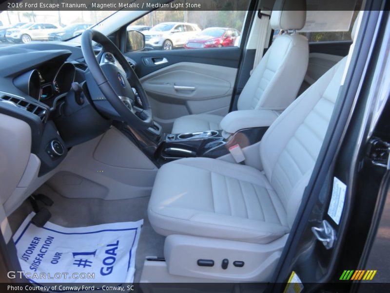 Magnetic Metallic / Medium Light Stone 2016 Ford Escape Titanium