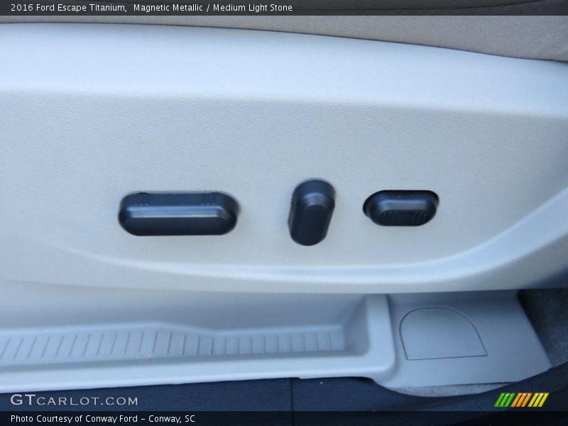 Magnetic Metallic / Medium Light Stone 2016 Ford Escape Titanium