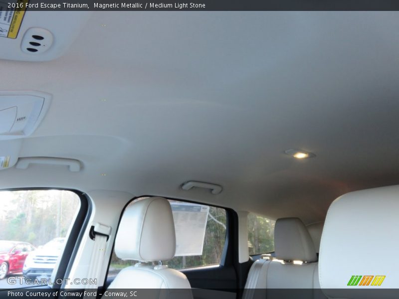 Magnetic Metallic / Medium Light Stone 2016 Ford Escape Titanium
