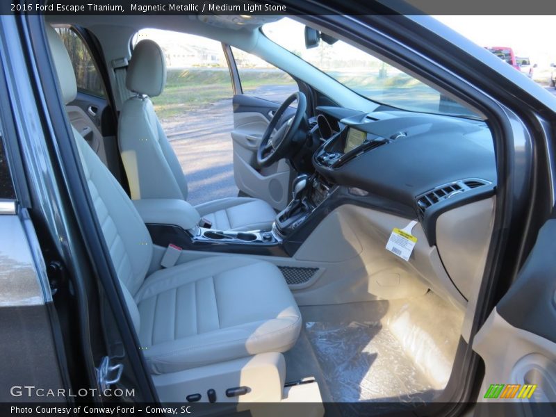 Magnetic Metallic / Medium Light Stone 2016 Ford Escape Titanium