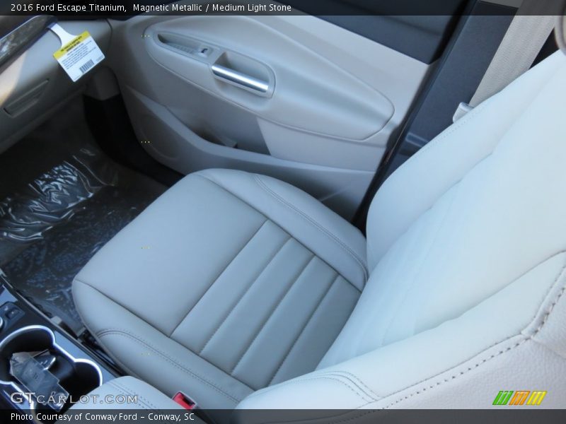 Magnetic Metallic / Medium Light Stone 2016 Ford Escape Titanium