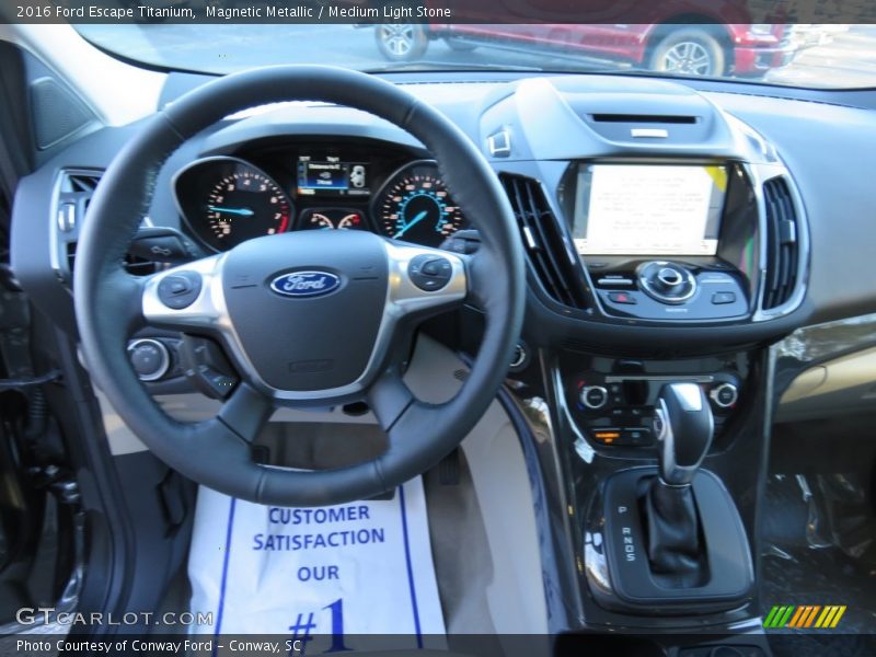 Magnetic Metallic / Medium Light Stone 2016 Ford Escape Titanium