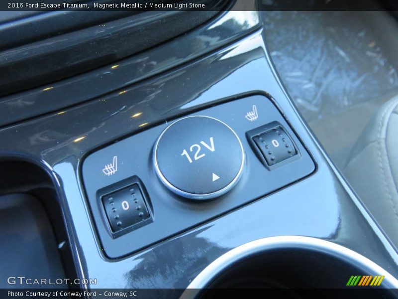 Magnetic Metallic / Medium Light Stone 2016 Ford Escape Titanium