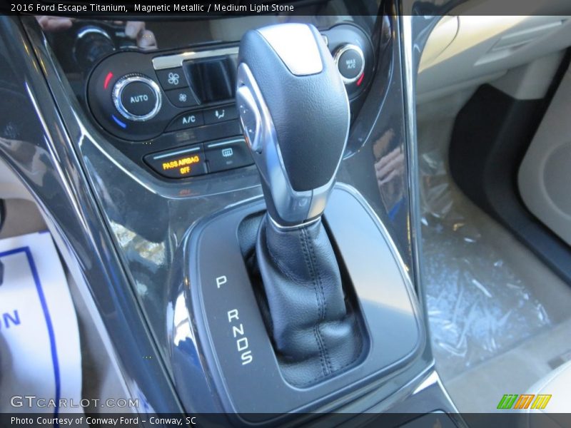 Magnetic Metallic / Medium Light Stone 2016 Ford Escape Titanium