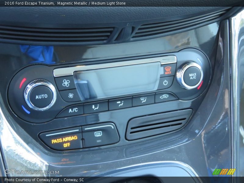 Magnetic Metallic / Medium Light Stone 2016 Ford Escape Titanium