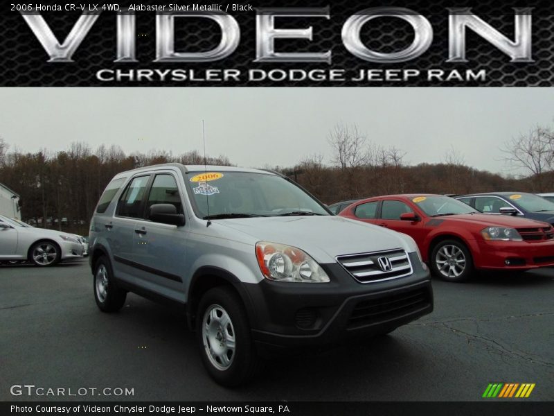 Alabaster Silver Metallic / Black 2006 Honda CR-V LX 4WD