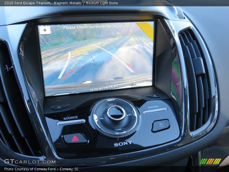 Magnetic Metallic / Medium Light Stone 2016 Ford Escape Titanium