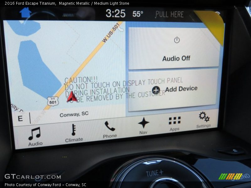 Magnetic Metallic / Medium Light Stone 2016 Ford Escape Titanium