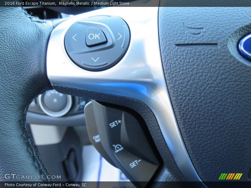 Magnetic Metallic / Medium Light Stone 2016 Ford Escape Titanium