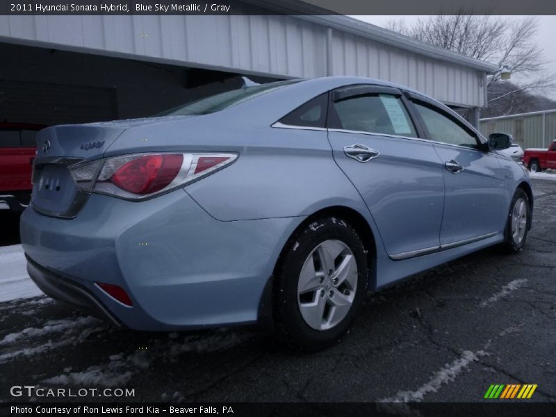 Blue Sky Metallic / Gray 2011 Hyundai Sonata Hybrid
