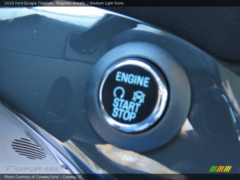 Magnetic Metallic / Medium Light Stone 2016 Ford Escape Titanium