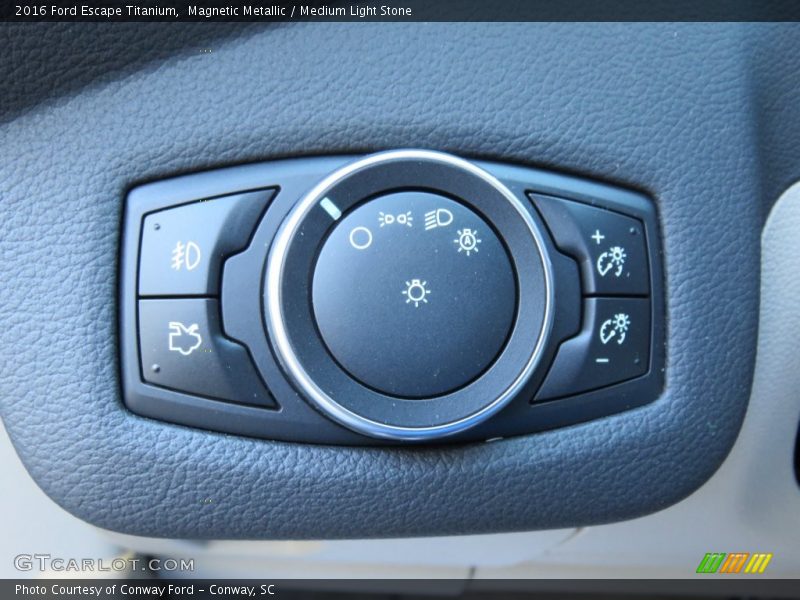 Magnetic Metallic / Medium Light Stone 2016 Ford Escape Titanium