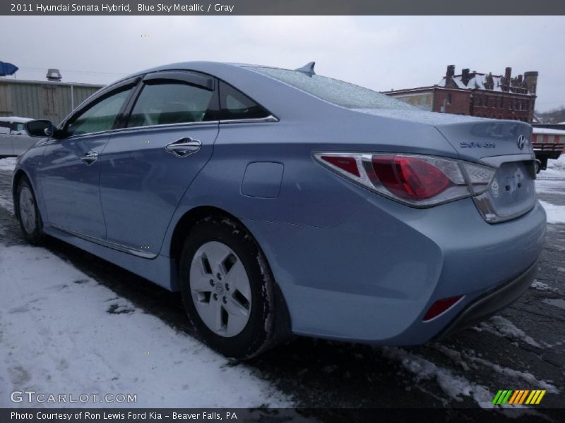 Blue Sky Metallic / Gray 2011 Hyundai Sonata Hybrid