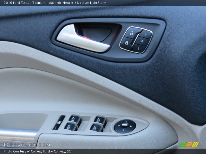 Magnetic Metallic / Medium Light Stone 2016 Ford Escape Titanium