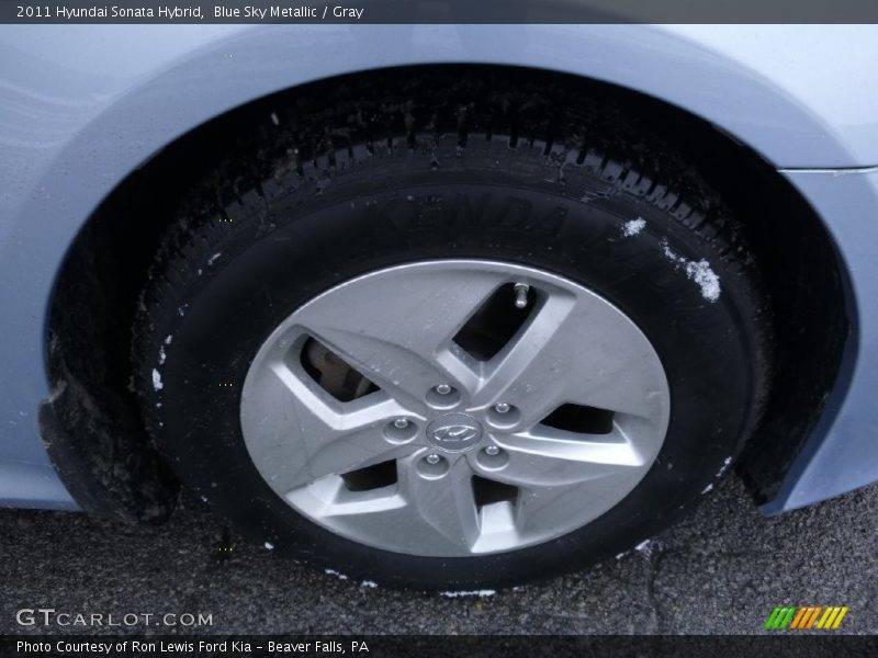 Blue Sky Metallic / Gray 2011 Hyundai Sonata Hybrid