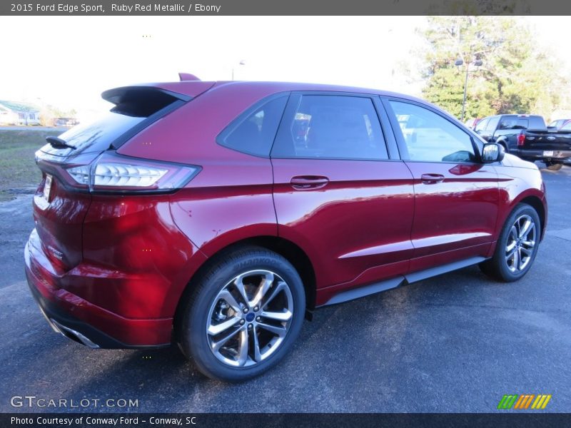 Ruby Red Metallic / Ebony 2015 Ford Edge Sport