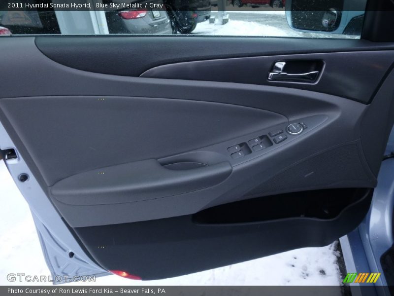 Blue Sky Metallic / Gray 2011 Hyundai Sonata Hybrid