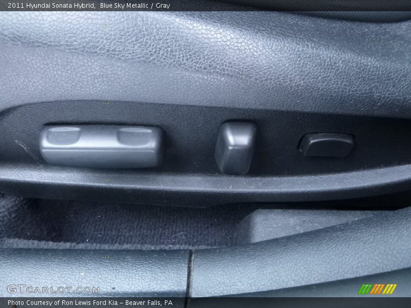 Blue Sky Metallic / Gray 2011 Hyundai Sonata Hybrid