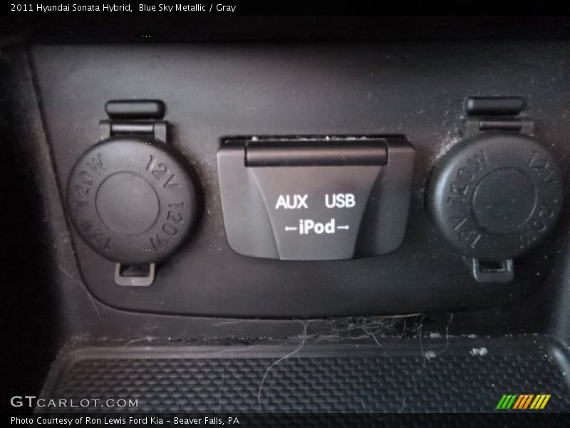 Blue Sky Metallic / Gray 2011 Hyundai Sonata Hybrid