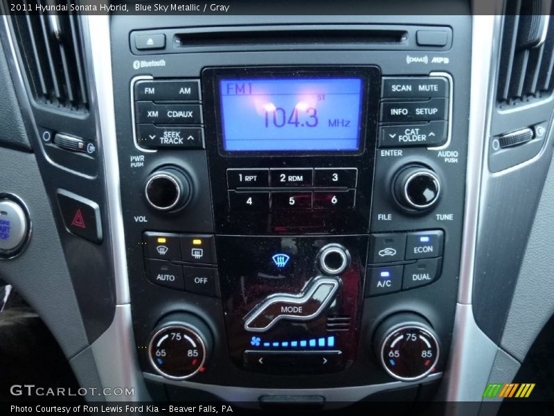 Blue Sky Metallic / Gray 2011 Hyundai Sonata Hybrid