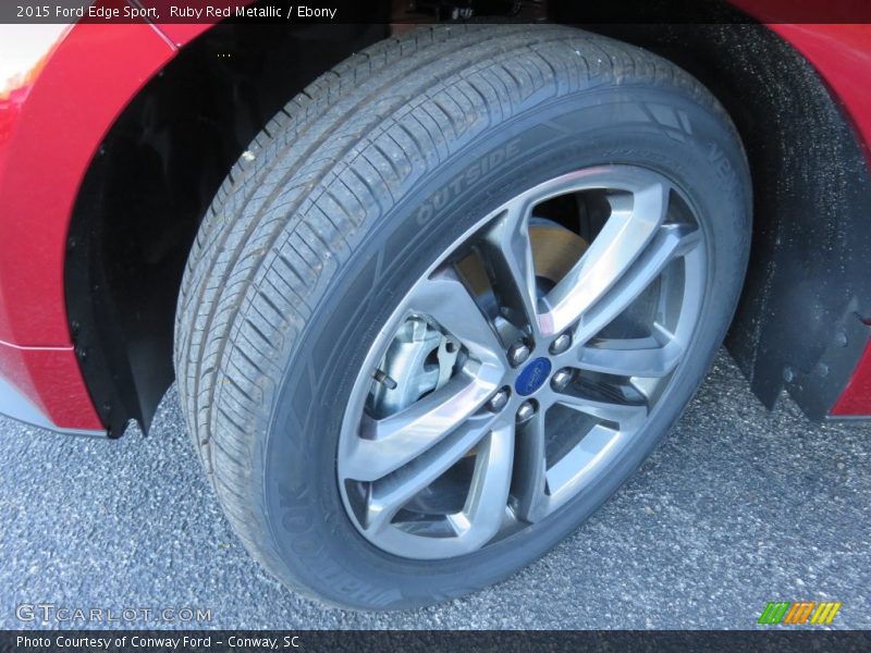 Ruby Red Metallic / Ebony 2015 Ford Edge Sport