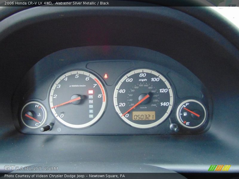Alabaster Silver Metallic / Black 2006 Honda CR-V LX 4WD