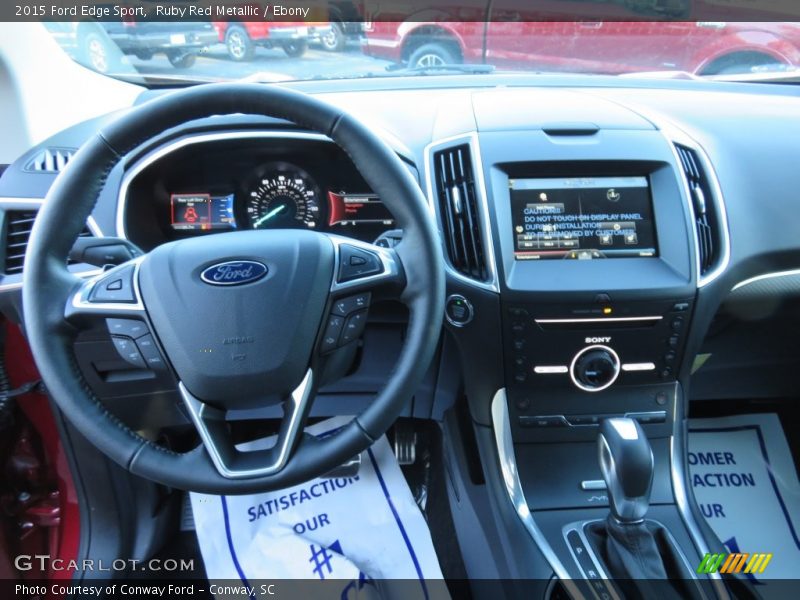 Ruby Red Metallic / Ebony 2015 Ford Edge Sport