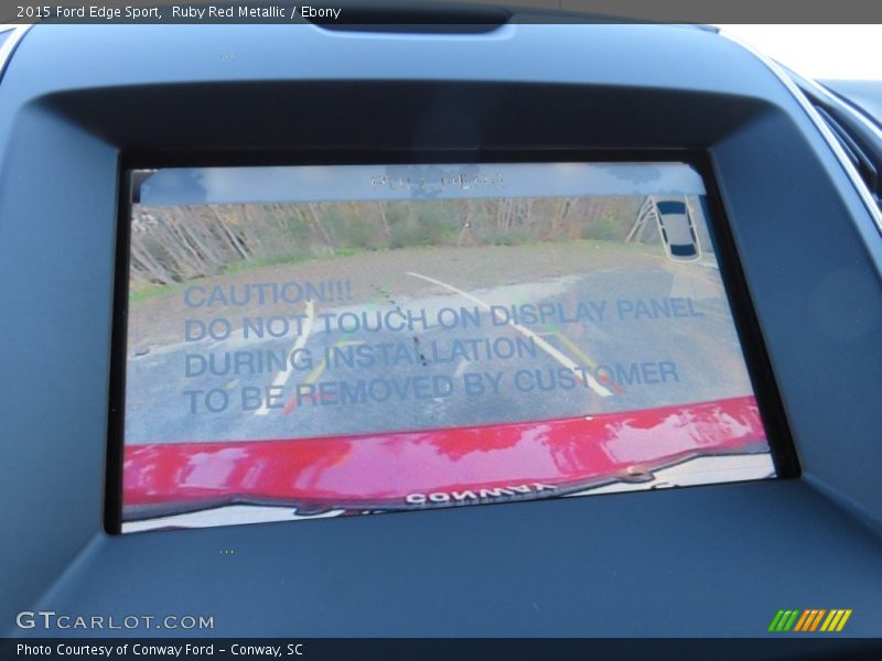 Ruby Red Metallic / Ebony 2015 Ford Edge Sport
