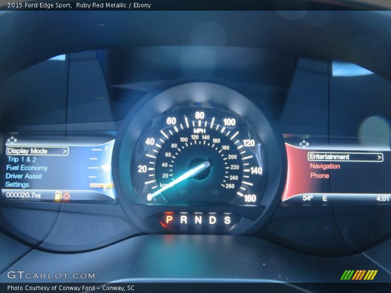 Ruby Red Metallic / Ebony 2015 Ford Edge Sport