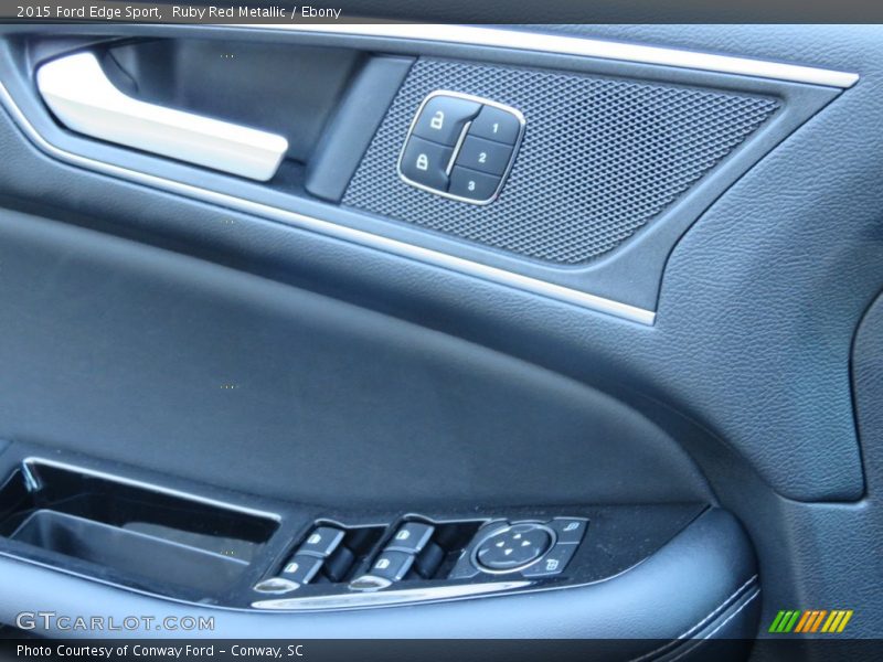 Ruby Red Metallic / Ebony 2015 Ford Edge Sport