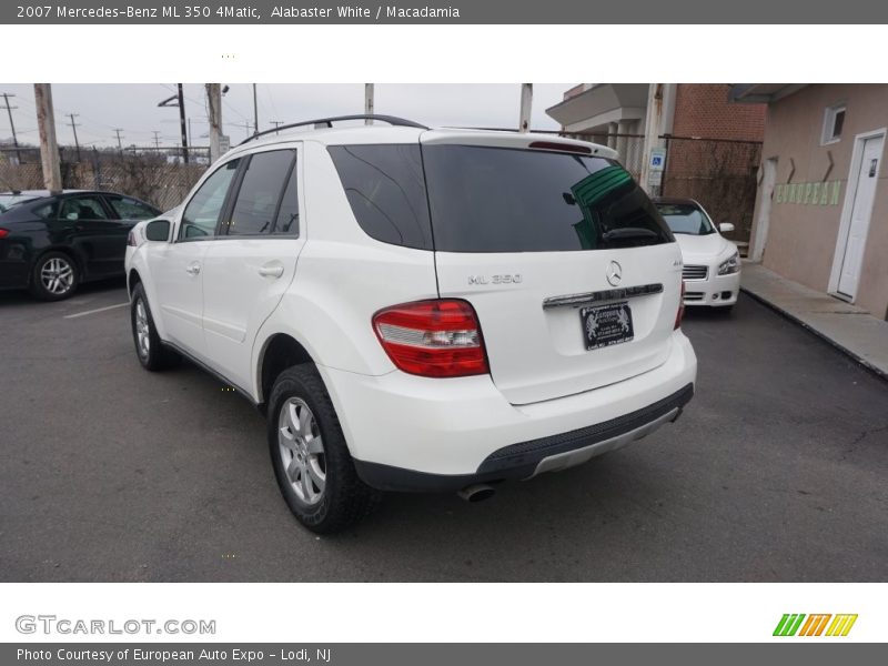 Alabaster White / Macadamia 2007 Mercedes-Benz ML 350 4Matic