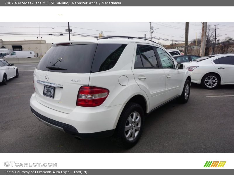 Alabaster White / Macadamia 2007 Mercedes-Benz ML 350 4Matic