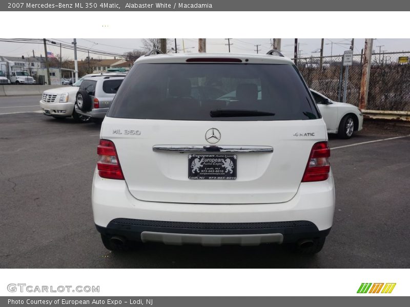 Alabaster White / Macadamia 2007 Mercedes-Benz ML 350 4Matic