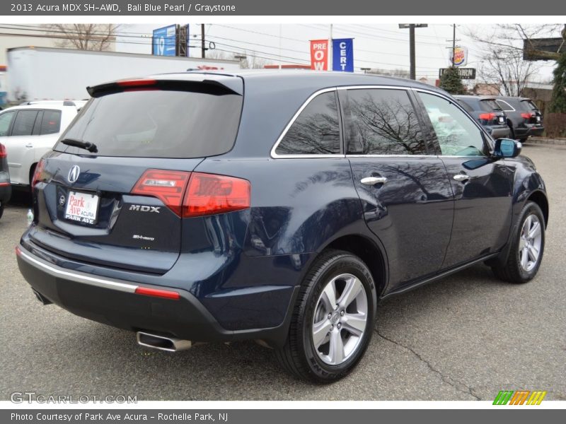 Bali Blue Pearl / Graystone 2013 Acura MDX SH-AWD