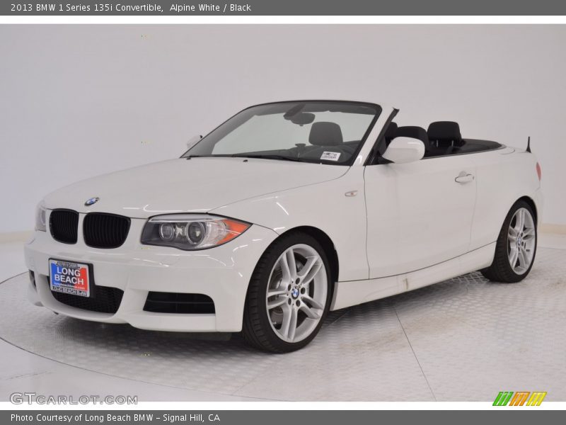 Alpine White / Black 2013 BMW 1 Series 135i Convertible