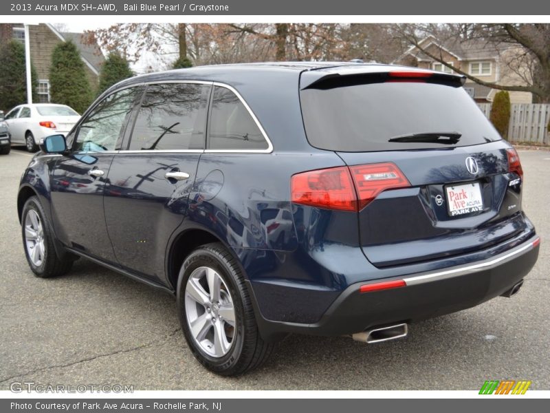 Bali Blue Pearl / Graystone 2013 Acura MDX SH-AWD