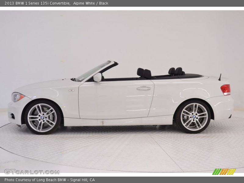 Alpine White / Black 2013 BMW 1 Series 135i Convertible