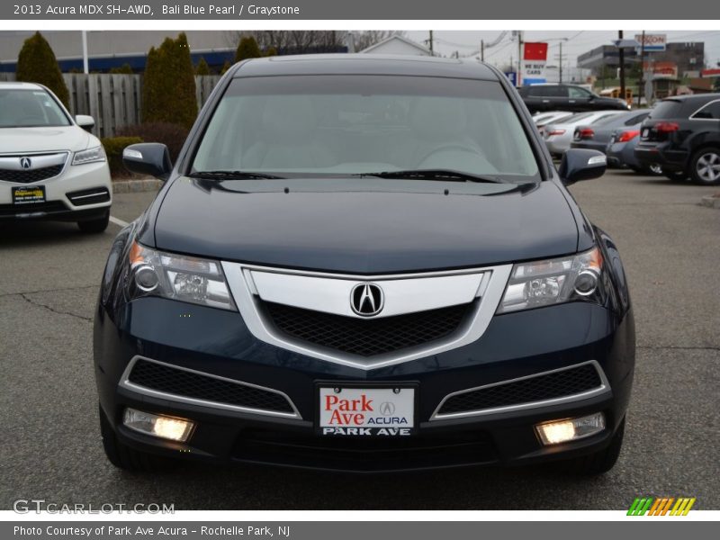 Bali Blue Pearl / Graystone 2013 Acura MDX SH-AWD