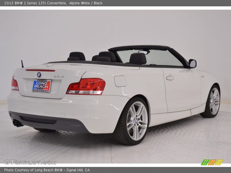 Alpine White / Black 2013 BMW 1 Series 135i Convertible