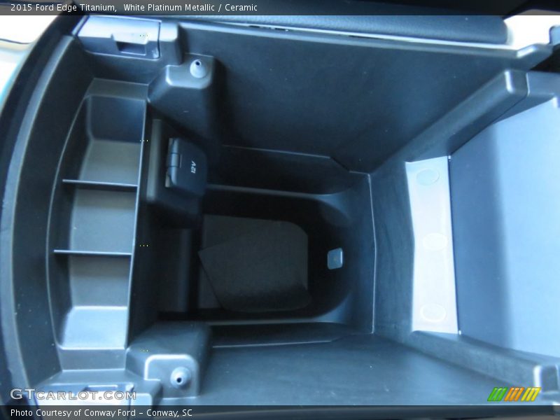 White Platinum Metallic / Ceramic 2015 Ford Edge Titanium