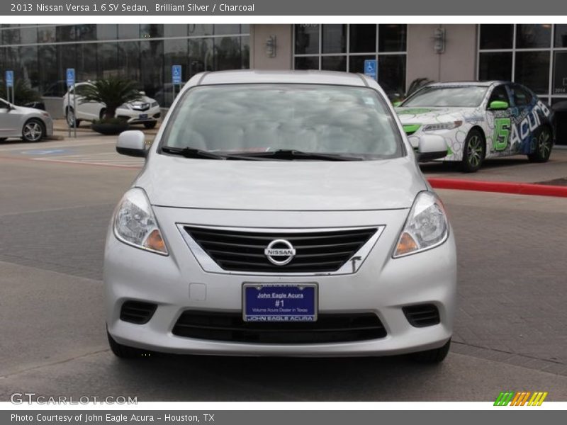 Brilliant Silver / Charcoal 2013 Nissan Versa 1.6 SV Sedan