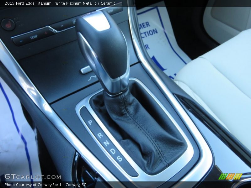 White Platinum Metallic / Ceramic 2015 Ford Edge Titanium