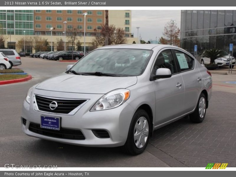 Brilliant Silver / Charcoal 2013 Nissan Versa 1.6 SV Sedan