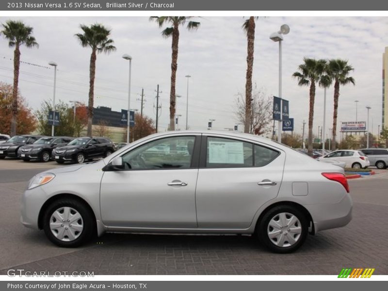 Brilliant Silver / Charcoal 2013 Nissan Versa 1.6 SV Sedan